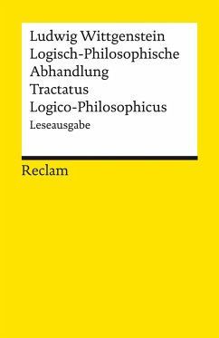 Logisch-Philosophische Abhandlung. Tractatus Logico-Philosophicus von Reclam, Ditzingen